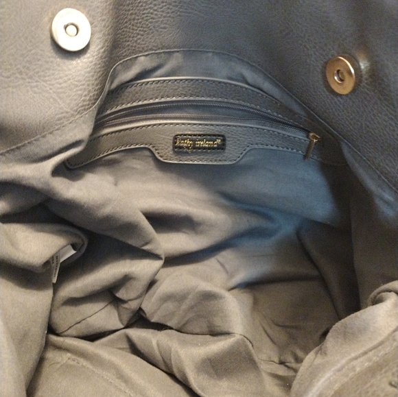 Kathy Ireland Satchel Handbag Genuine Vegan Leather - Picture 4 of 5